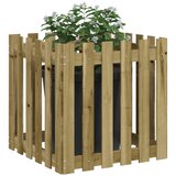  Vrtna sadilica s izgledom 60x60x60 cm impregnirana borovina | shoptok.hr