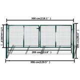 vidaXL vrata za rešetkastu ogradu, 289 x 175 cm / 306 x 225 cm | shoptok.hr