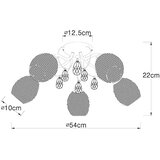 Globo stropna svjetiljka kordula (200 w, krom, E14) | shoptok.hr