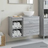  Set namještaja za kupaonicu 2 kom. Siva Sonoma 49,5 x 41 x 80 cm | Shoptok.si