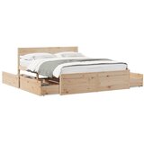 Furnova Posteljni okvir brez vzmetnice 160x200 cm trdna borovina, (21944214) | Shoptok.si