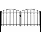  Vrata za ogradu ASSEN dvostruka vrata s lučnim vrhom čelik 400x200 cm Cijene