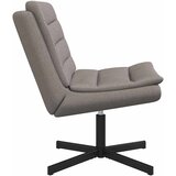  Stolica na kotačiće Sivo-smeđa 63 x 75 x 76 cm tkanina | Eponuda.com