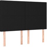  LED uzglavlje crno 144x5x118/128 cm od tkanine | shoptok.hr