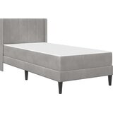  Okvir kreveta s madracem Svijetlo siva 90 x 190 cm Baršun | shoptok.hr