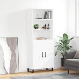 vidaXL Visoka komoda bijela 69 5x34x180 cm konstruirano drvo Cijene