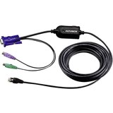 Aten KVM adapter [2x PS/2-vtič\, VGA-vtič - 1x RJ45-vtičnica] 4.50 m črn (20429994) | Shoptok.si