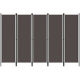Sobna pregrada s 5 panela antracit 250 x 180 cm | Eponuda.com