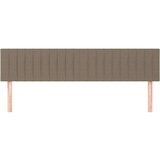  Posteljno vzglavje 2 kosa taupe 100x5x78/88 cm blago, (20954553) | Shoptok.si