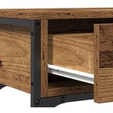  Konferencijski stol stari drvo 100x25x75 cm inženjerska drva i čelik | shoptok.hr
