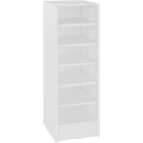 Furnova Omarica za čevlje bela 31,5x35x90 cm iverna plošča, (21954645) | Shoptok.si