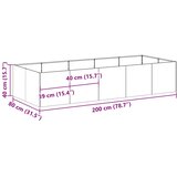  Sadilica crna 200x80x40 cm od čelika | shoptok.hr