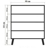 Kalune Design Bijeli ormarić 95x111 cm Multilux – | shoptok.hr