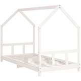  Otroški posteljni okvir bel 90x200 cm trdna borovina, (20916871) | Shoptok.si