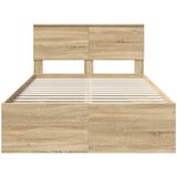  Krevetna konstrukcija s uzglavljem Sonoma hrast 120 x 123 cm | shoptok.hr