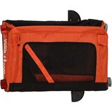 vidaXL Kolesarska prikolica za hišne ljubljenčke oranžna in črna | Shoptok.si