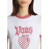Vans Majica 'Apple Boom Ringer' češnjevo rdeča / bela | Shoptok.si