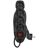 Emos Podaljšek 3 m / 4 vtičnic / s stikalom / črni / PVC / 1,5 mm2 Cene