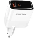punjač Gigatech, GXC350, GAN, USB i C izlaz, 35W, Crni