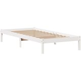 vidaXL Krevet s regalom za knjige bez madraca bijeli 90x200cm borovina | shoptok.hr