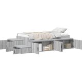  Krevet s ladicama Siva Sonoma 80 cm Konstruirano drvo | shoptok.hr