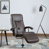 TV fotelja od umjetne kože smeđa Cijene