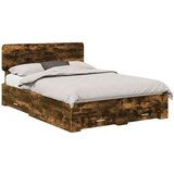  Konstrukcija postelje z vzglavjem Dimljeni oreh 140 x 200 cm, (5000102970) | Shoptok.si