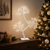  LED božićno drvce u obliku slova S 2 kom. Bijela | shoptok.hr