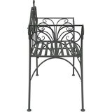  Vrtna klupa 2-Broj sjedala 130 x 47 x 90 cm Čelik Srebrno Siva | shoptok.hr