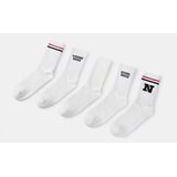 Sinsay Set bijelih čarapa s natpisima i prugama 5 pack | shoptok.hr