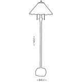  brilagi - tiffany vitražna podna lampa jungle 2xE27/60W/230V | Eponuda.com