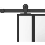 vidaXL Drsna vrata z opremo 76x205 cm kaljeno steklo in aluminij | Shoptok.si