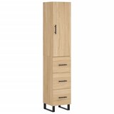  Visoka komoda hrasta sonome 34,5x34x180cm od konstruiranog drva | shoptok.hr