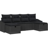  Sjedeća garnitura za vrt 6 kom. poliratan Smeđa 233 x 117 x 85 cm | shoptok.hr