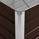  Povišena vrtna gredica smeđa 160 x 40 x 45 cm pocinčani čelik | shoptok.hr