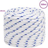  Višenamjensko pomoćno uže 16 mm 100 m Bijela i plava PP | shoptok.hr