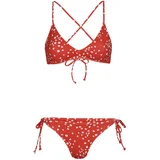 Roxy PT BEACH CLASSICS STRAPPY SET Crvena