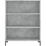  Visoka komoda siva betona 69,5x32,5x180 cm konstruirano drvo | shoptok.hr