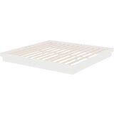  Posteljni okvir bel trden les 200x200 cm, (20644514) | Shoptok.si