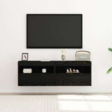 TV zidne jedinice s LED svjetlima 2 kom crni hrast 60x30x40 cm | shoptok.hr
