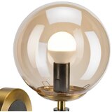 Zidna svetiljka ROLLO 1xE14/5W/230V zlatna/zadimljeno bež | Eponuda.com