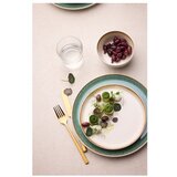 Bitz Bel/zelen krožnik iz kamenine ø 27 cm White/Green – | Shoptok.si