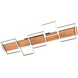 Lesnina-XXXL Crna/u prirodnoj boji LED stropna svjetiljka s mogućnosti zatamnjivanja 44x115 cm Harper – | shoptok.hr