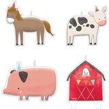 Amscan Figurice sveče "Barnyard" 4 kosi Cene