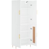  Visoka komoda bijela 69,5x34x180 cm konstruirano drvo | shoptok.hr