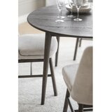 Rowico Temno rjava okrogla raztegljiva jedilna miza iz masivnega hrasta ø 120 cm Tyler – | Shoptok.si