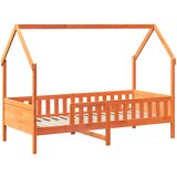 vidaXL Otroški posteljni okvir voščeno rjav 90x200 cm trdna borovina, (21273606) | Shoptok.si