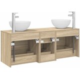  Set ormarića za kupaonicu 3 kom. Hrast sonoma 129 x 41 x 80 cm | shoptok.hr