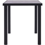  Blagovaonski stol crni i siva boja betona 140 x 70 x 75 MDF | shoptok.hr