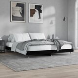vidaXL Okvir za krevet crni 200 x 200 cm konstruirano drvo Cijene